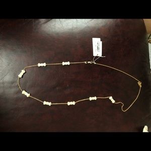 Cream “Take a Bow” Kate Spade Necklace